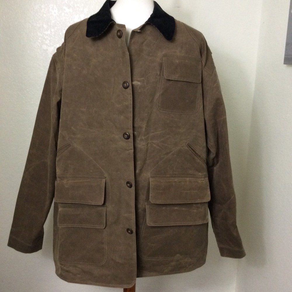 Mens Hunting Waxed Oiled Hunting Cotton Field Coat MADE IN USA